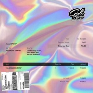 Glowing Mixtape (2021) Album Art