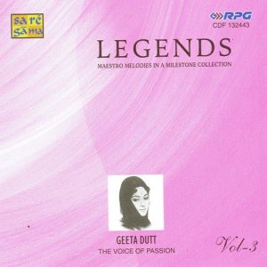 Legends Geeta Dutt Vol 3 Album Art